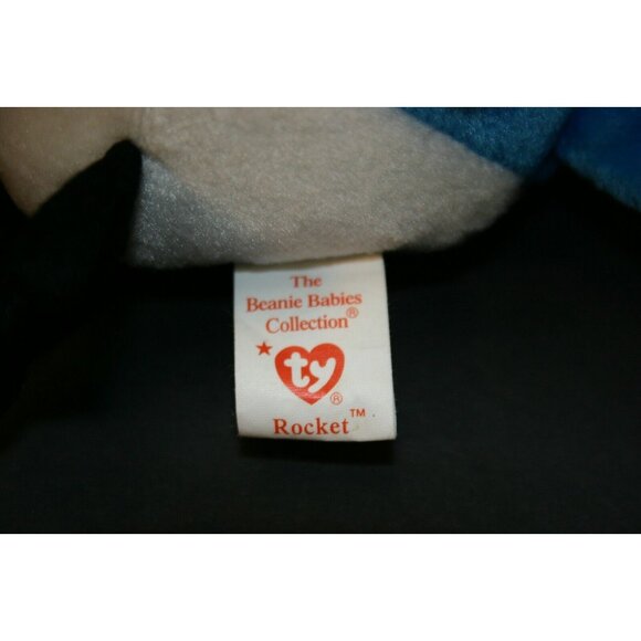 TY Beanie Baby Rocket Blue Jay Bird 1998 errors rare 4202 - Picture 8 of 10